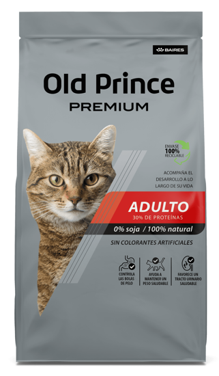 Imagen de ALIMENTO BALANCEADO  GATOS - OLD PRINCE PREMIUM GATO  ADULTO X 3 KG