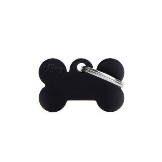 Imagen de ACCESORIOS PARA MASKOTAS -MEDALLA HUESO CHICA NEGRO  MFB31