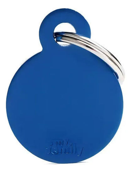 Imagen de ACCESORIOS PARA MASKOTAS -MEDALLA REDONDA CHICA AZUL MFB13