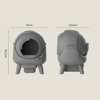 Imagen de ACCESORIOS PARA GATO - LABR-E2,0GR LITERA AUTOMATICA BEEPAW ROCK-E 2,0 GRIS OSCURO