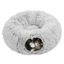 Imagen de ACCESORIOS PARA GATO - CTT/P85X85X26CM GRIS CUCHA TUNEL TERCIOPELO CON PELOTA 85X85X26CM GRIS