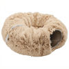 Imagen de ACCESORIOS PARA GATO - CTT/P85X85X26CMB CUCHA TUNEL TERCIOPELO CON PELOTA 85X85X26CM BEIGE