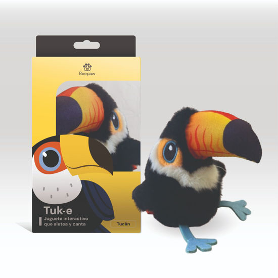 Imagen de ACCESORIOS PARA GATO - JPTIT-E JUGUETE PELUCHE TUCAN INTELIGENTE BEEPAW TUK-E
