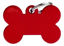 Imagen de ACCESORIOS PARA MASKOTAS - MFB10 MEDALLA MEDIANA HUESO ROJA