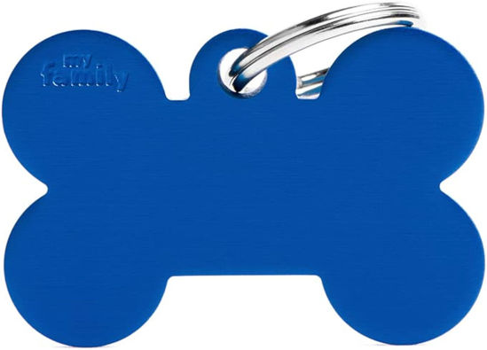 Imagen de ACCESORIOS PARA MASKOTAS - MFXL01 MEDALLA GRANDE HUESO AZUL